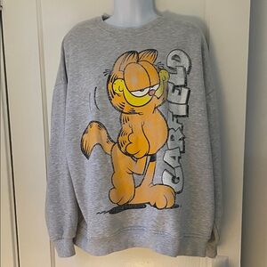 Garfield Printed Oversized Sweatshirt